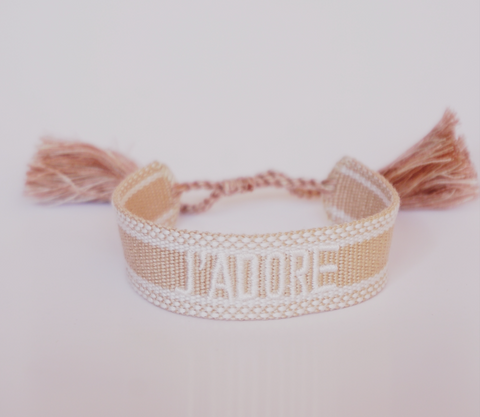 Pulsera hilos J'adore dorada