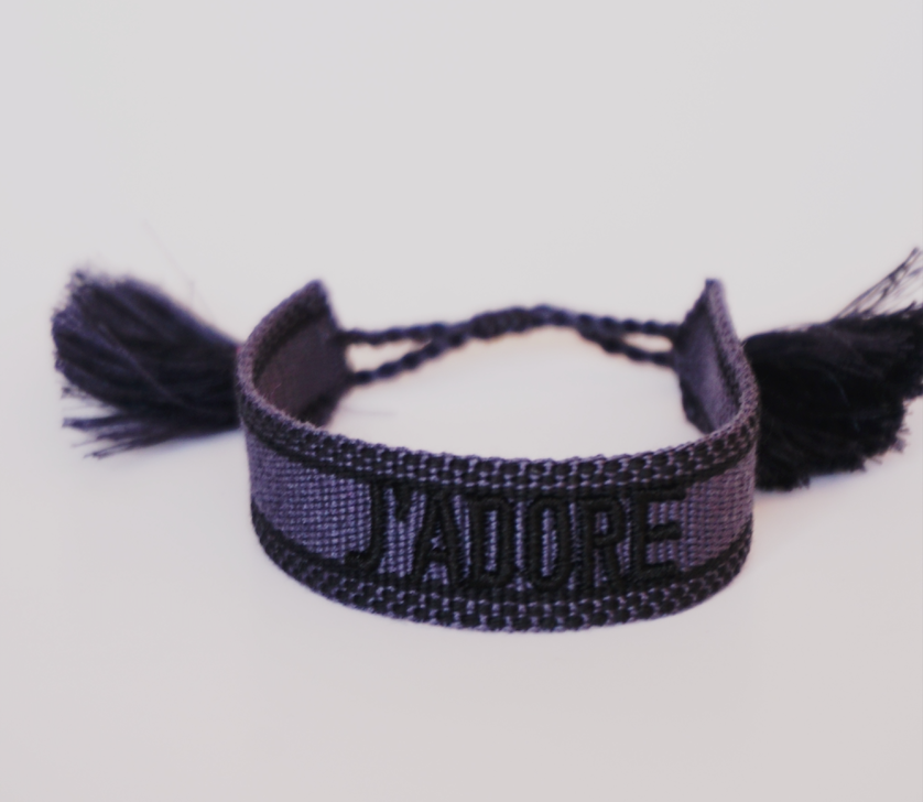 Pulsera hilos J'adore gris