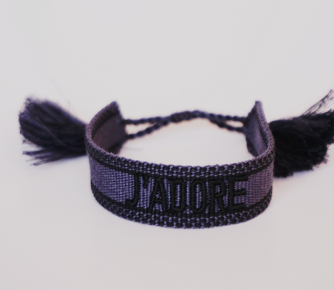 Pulsera hilos J'adore gris