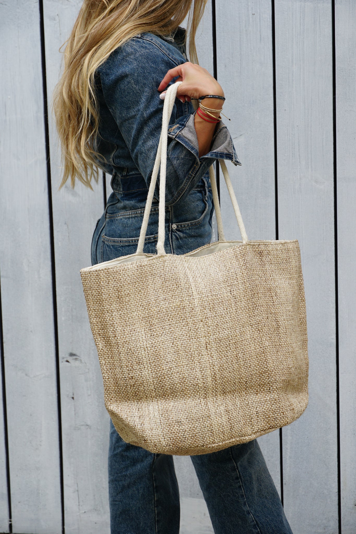 Fique Tote Jumbo - Sand