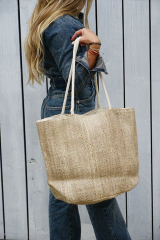 Fique Tote Jumbo - Sand