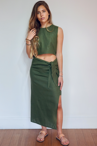 Pollera Margarita Verde