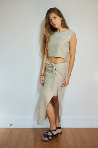 Pollera Margarita Arena